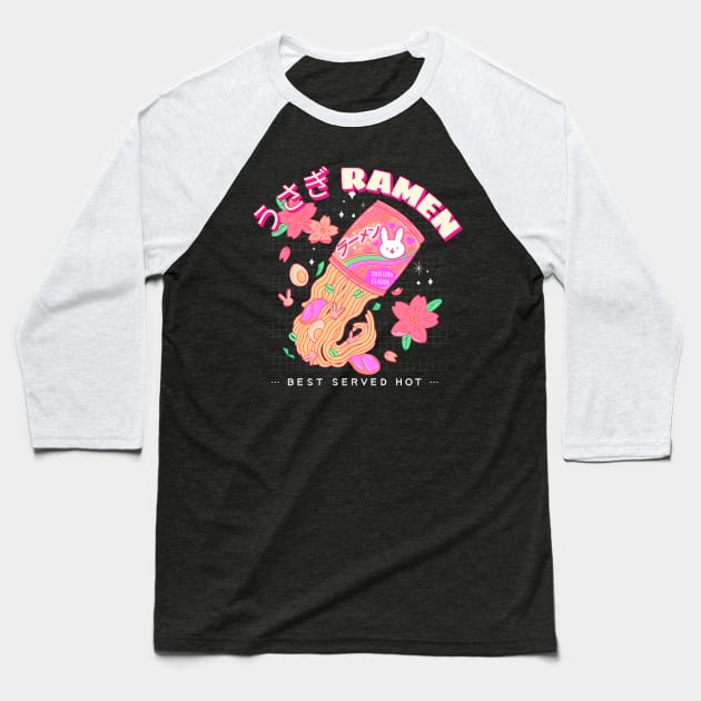 instant ramen cat cool design Baseball T-Shirt by tedd